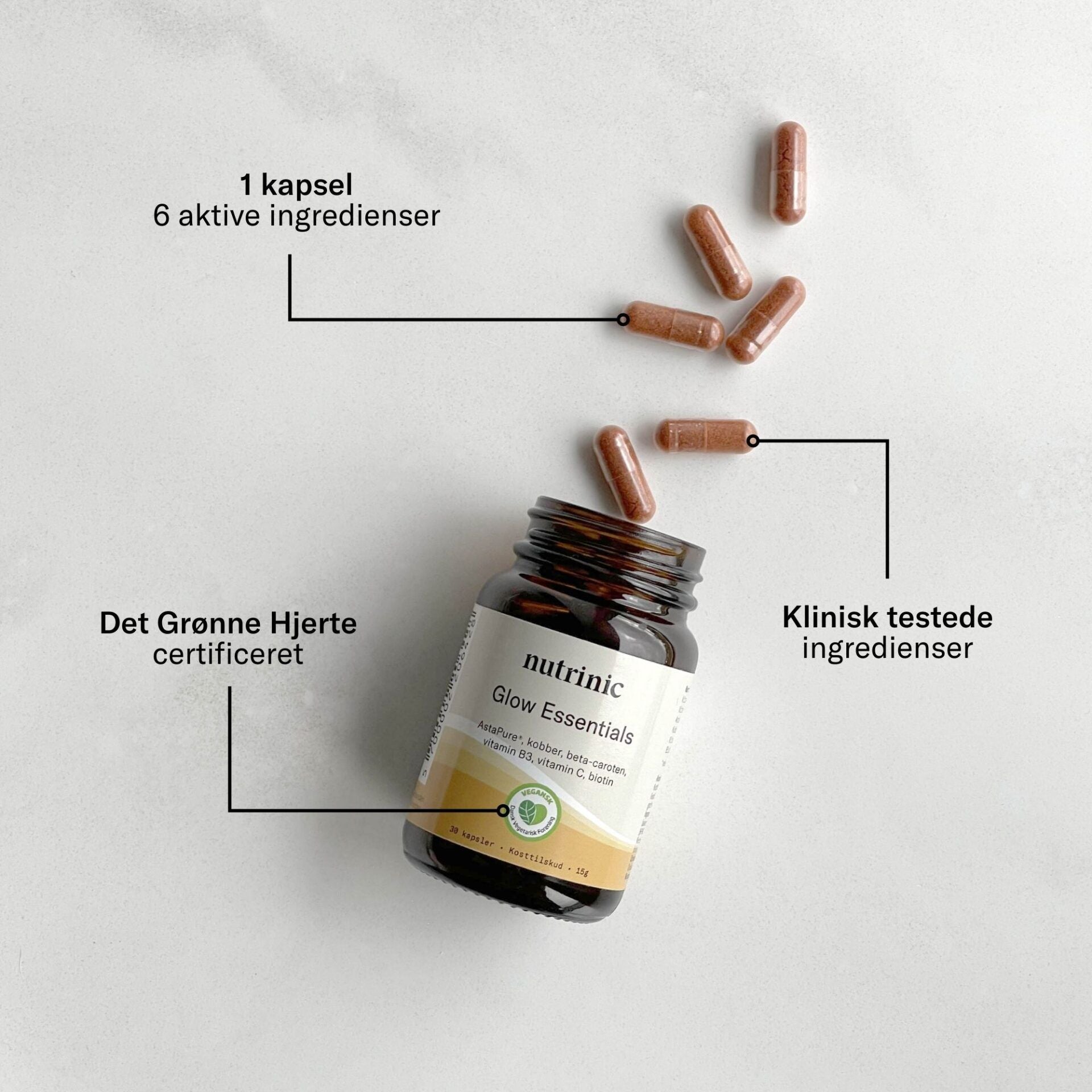 Nutrinic Glow Essentials 30 kapsler