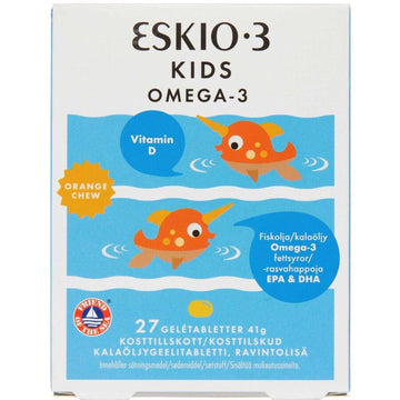 Image of Eskio-3 Kids Omega-3 Orange Chew Geltabeletter 41g