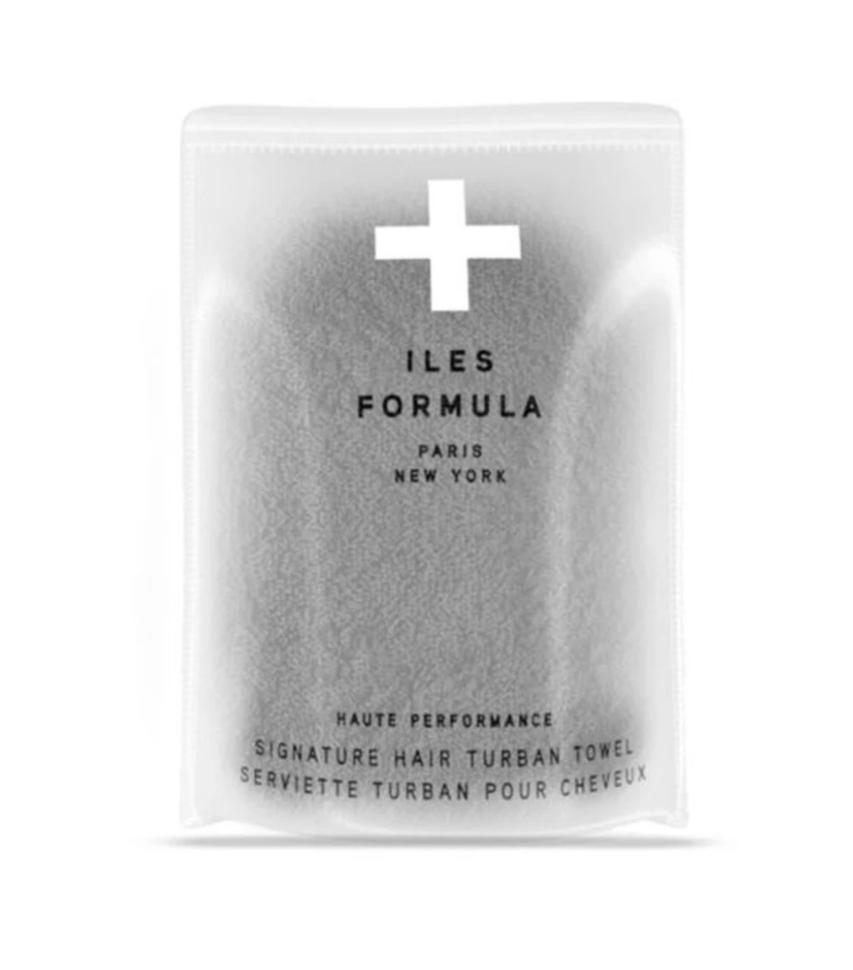 Iles Formula Signature Hair Turban Towel Grey