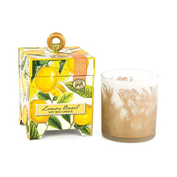 Image of Lemon Basil Soy Wax Candle 184 g.