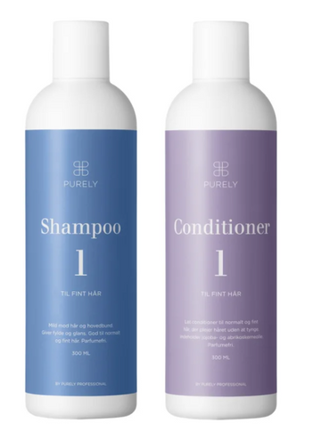 Image of Purely Professional - Sæt til fint hår m. Shampoo 1 og Conditioner 1