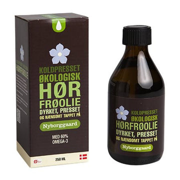 Image of Nyborggaard koldpresset økologisk hørfrøolie 250 ml.