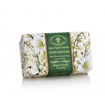 Image of ITALIENSK FIORENTINO HÅNDSÆBE Fiori Bianchi sæbe 250 g.