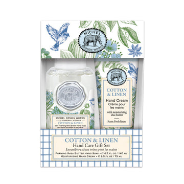 Image of Michel Gavesæt Cotton &amp; Linen Skumsæbe &amp; Håndcreme