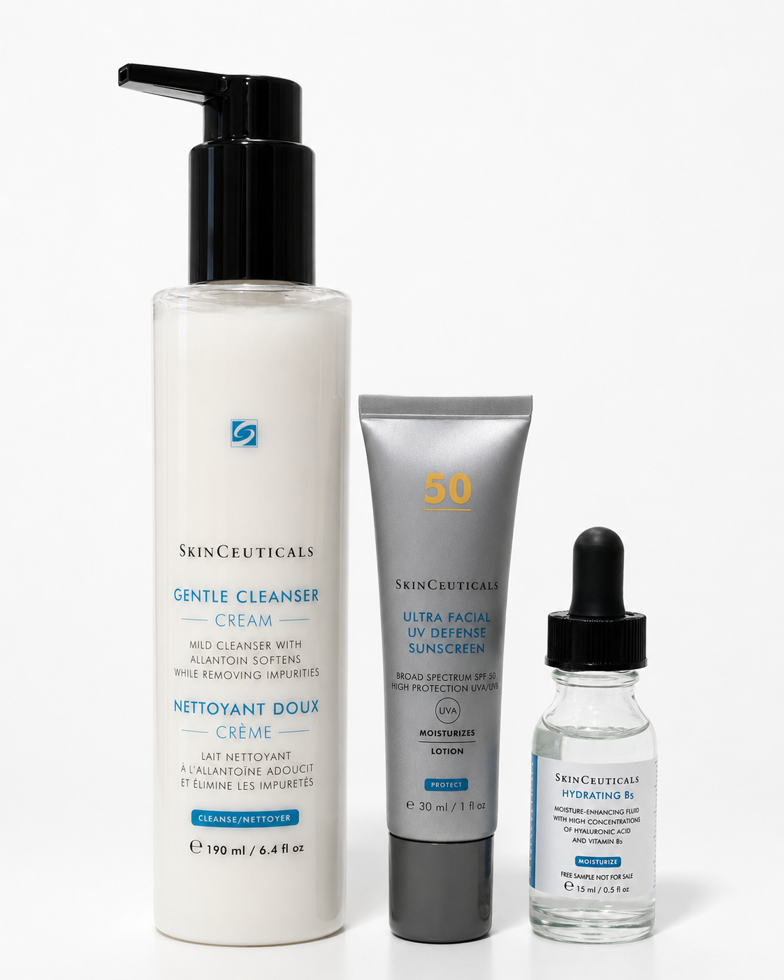 SkinCeuticals Starter Kit – Gentle Cleanser, SPF50 &amp; Hydrating B5 Serum