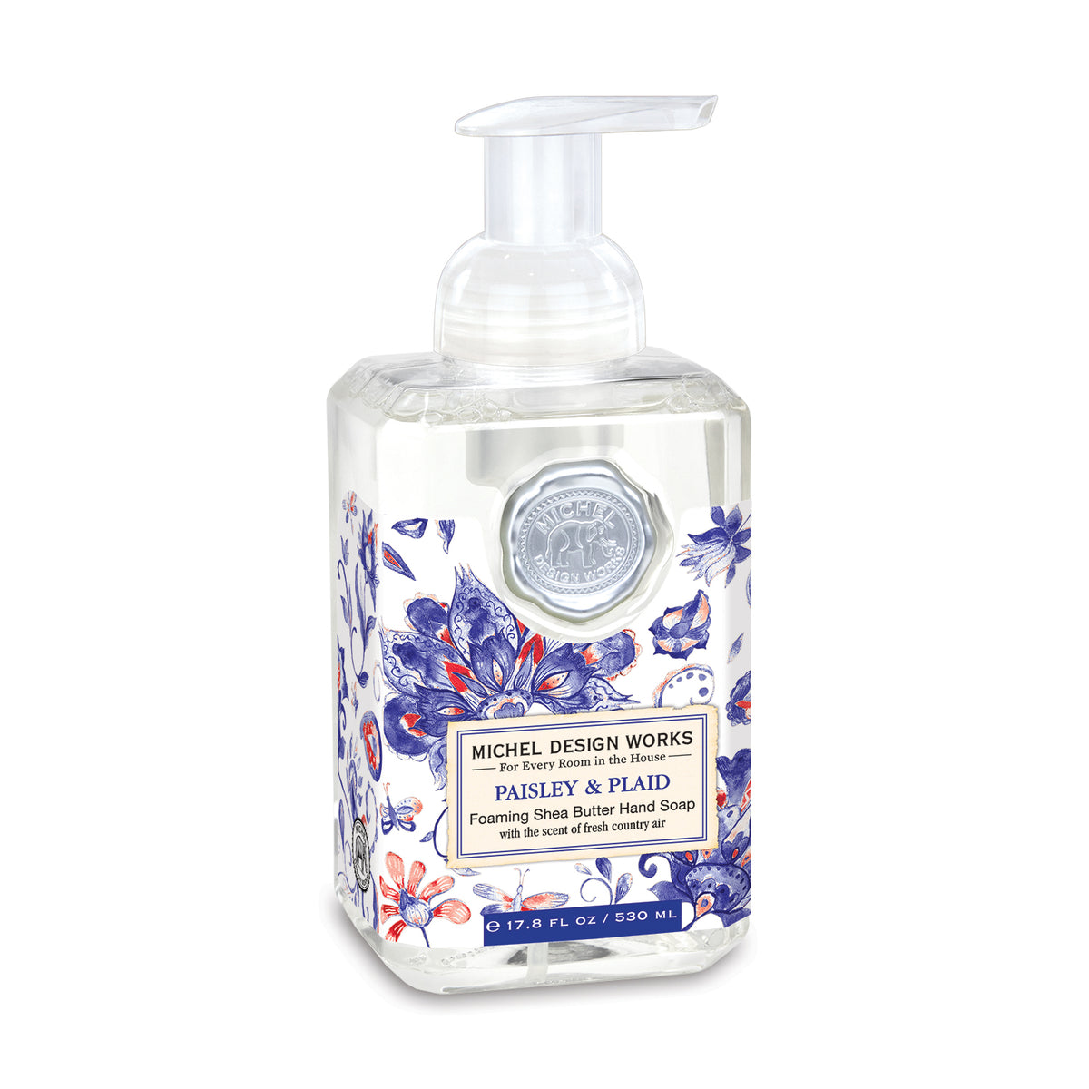 Michel Design Skumhåndsæbe Paisley &amp; Plaid 530ml