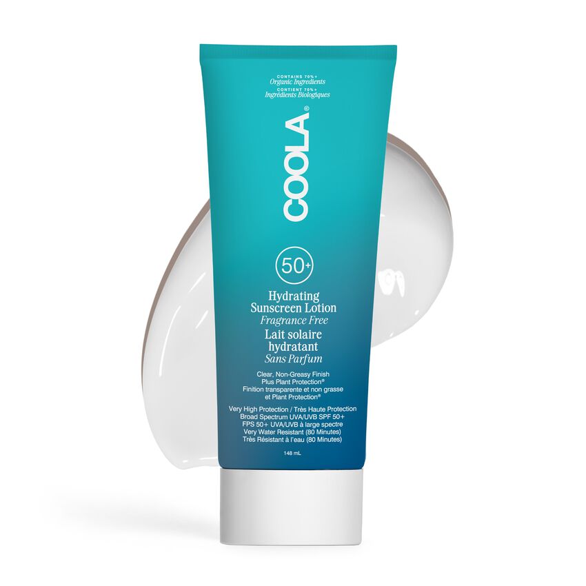 COOLA Hydrating Sunscreen Lotion Fragrance Free SPF50+ 148ml