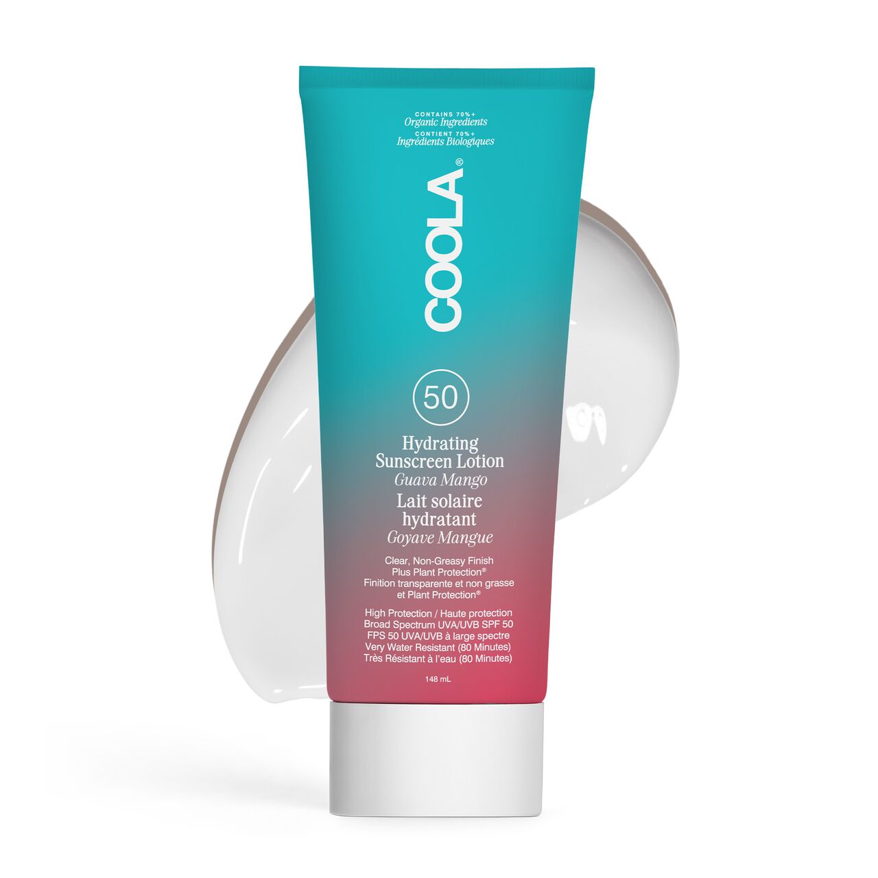 COOLA Hydrating Sunscreen Lotion Guava Mango SPF50+ 148ml