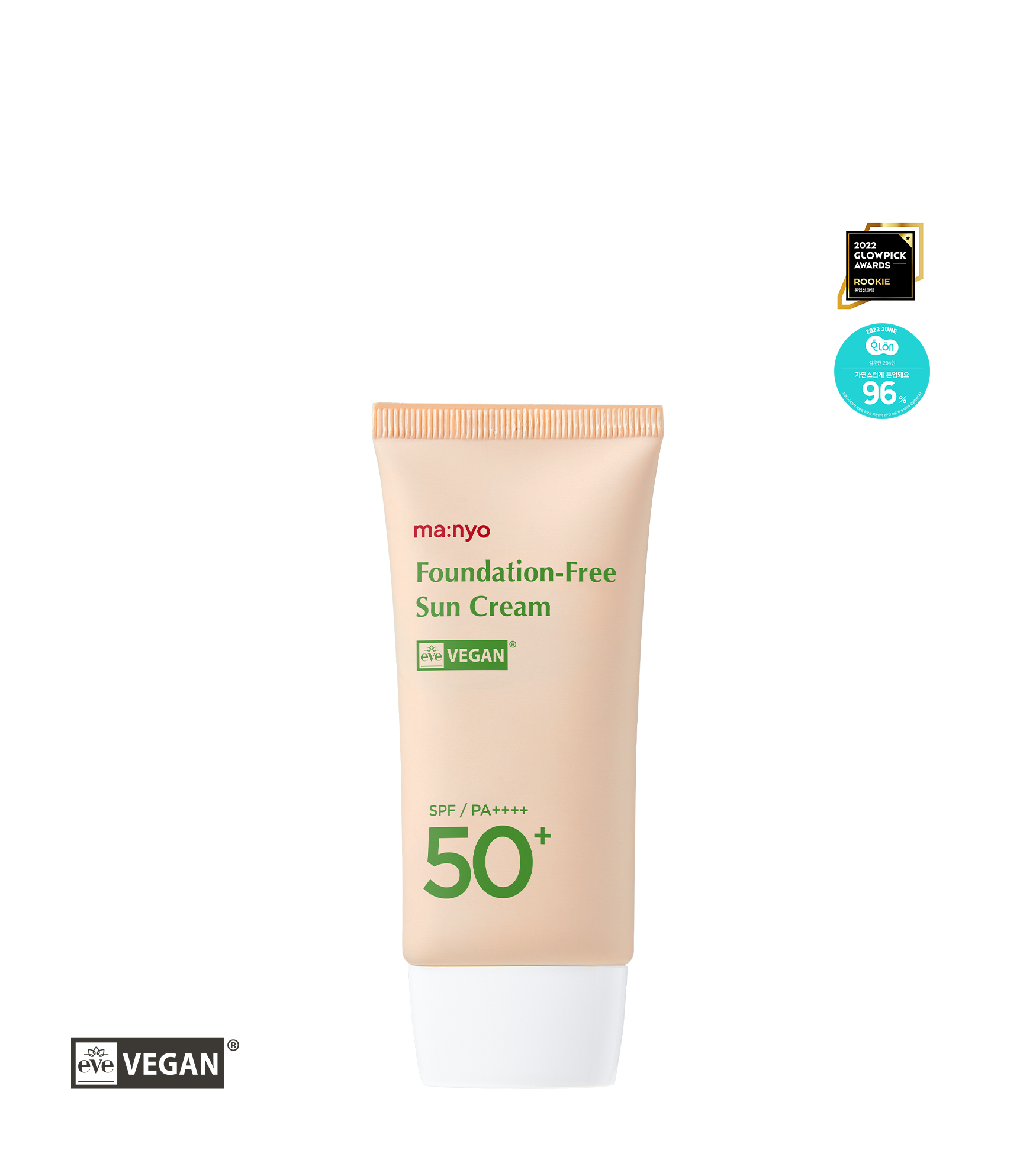 Ma:nyo Foundation-Free Sun Cream SPF50+