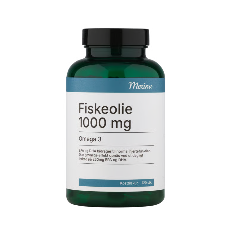 Mezina Fiskeolie Omega-3 1000mg