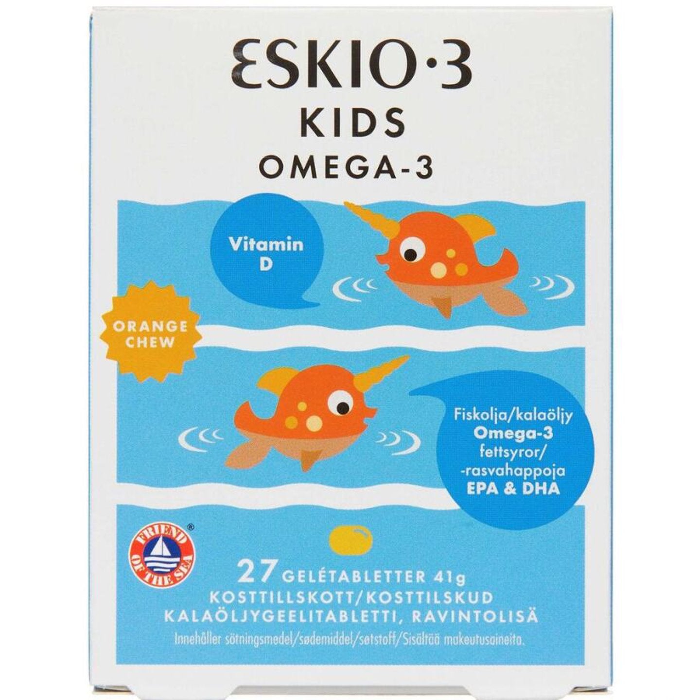 Eskio-3 Kids Omega-3 Orange Chew Geltabeletter 41g