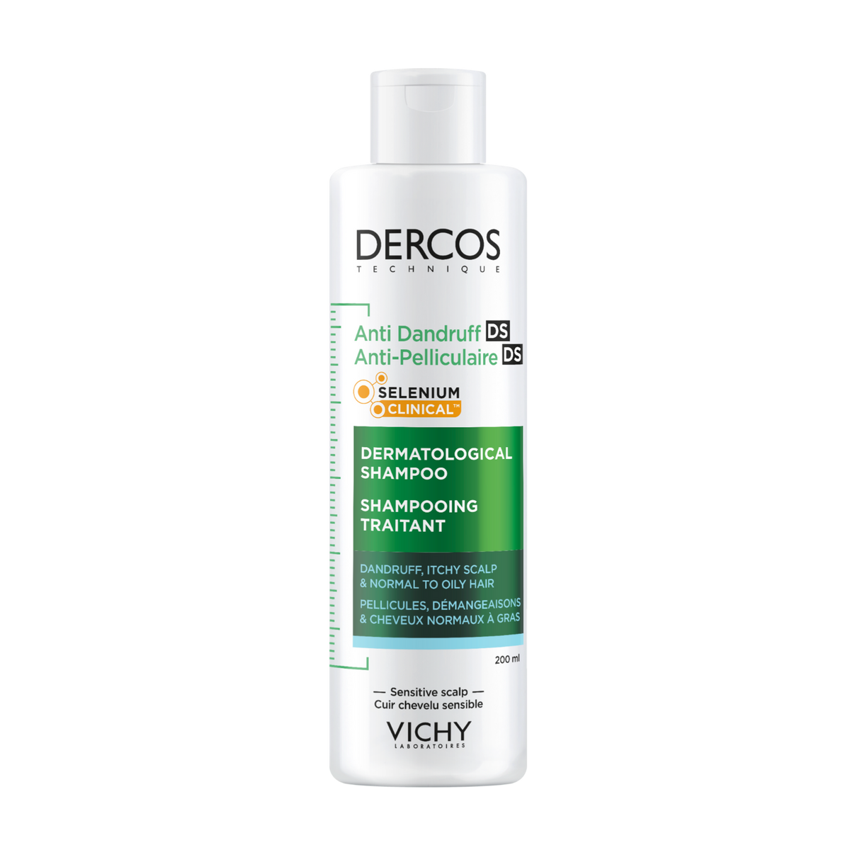 Vichy Dercos Anti dandruff skælshampoo fedtet hår 200ml
