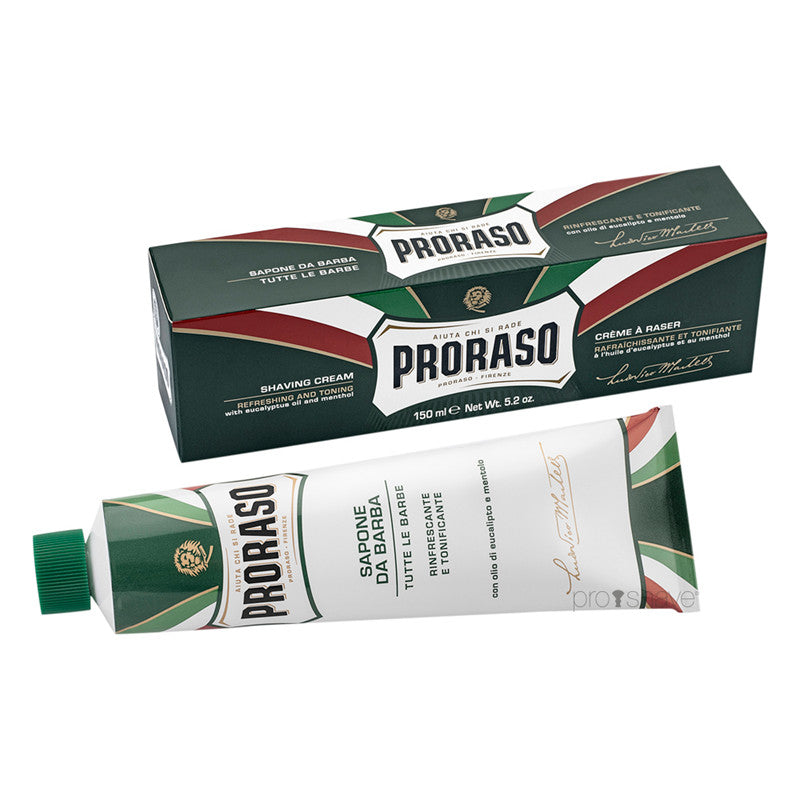 Proraso Barbercreme - Refresh, Eucalyptus &amp; Menthol, 150 ml.