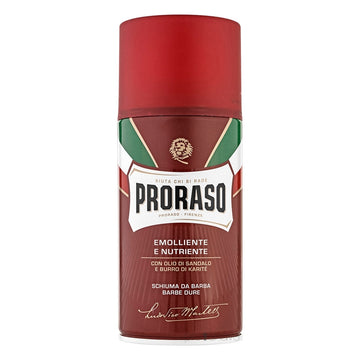 PRORASO Barberskum - Nourishing, Sandeltræsolie og Sheasmør, 300 ml.