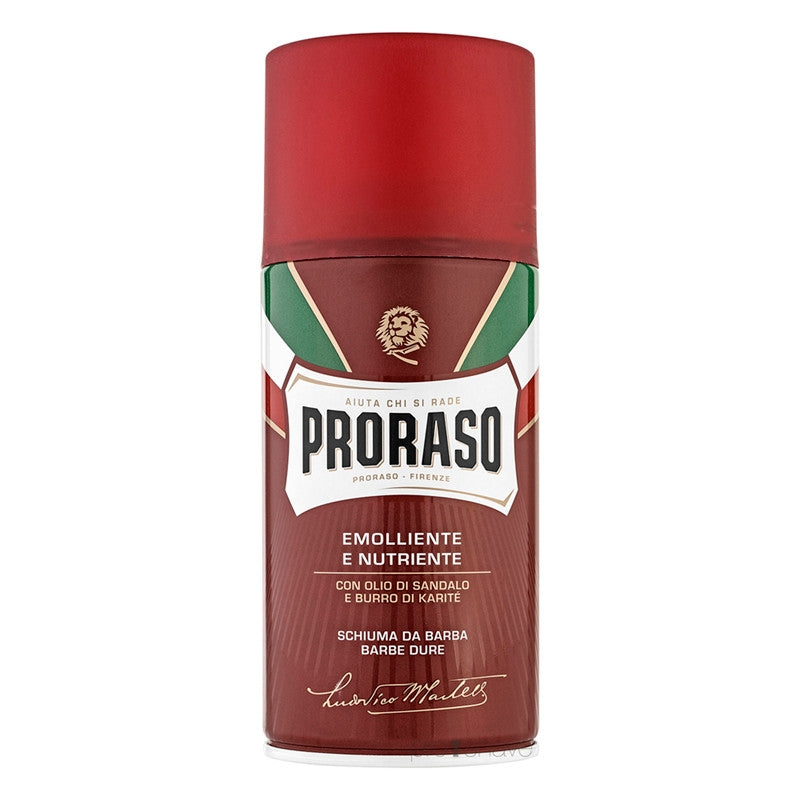 PRORASO Barberskum - Nourishing, Sandeltræsolie og Sheasmør, 300 ml.