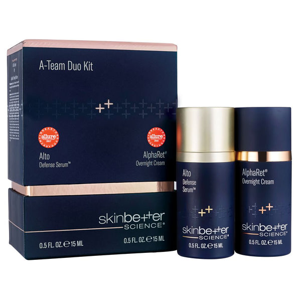 "A Team Duo: AlphaRet® Overnight Cream FACE 15 ml Alto Defense Serum™ FACE 15 ml"