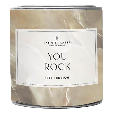 The Gift Label Candle You Rock