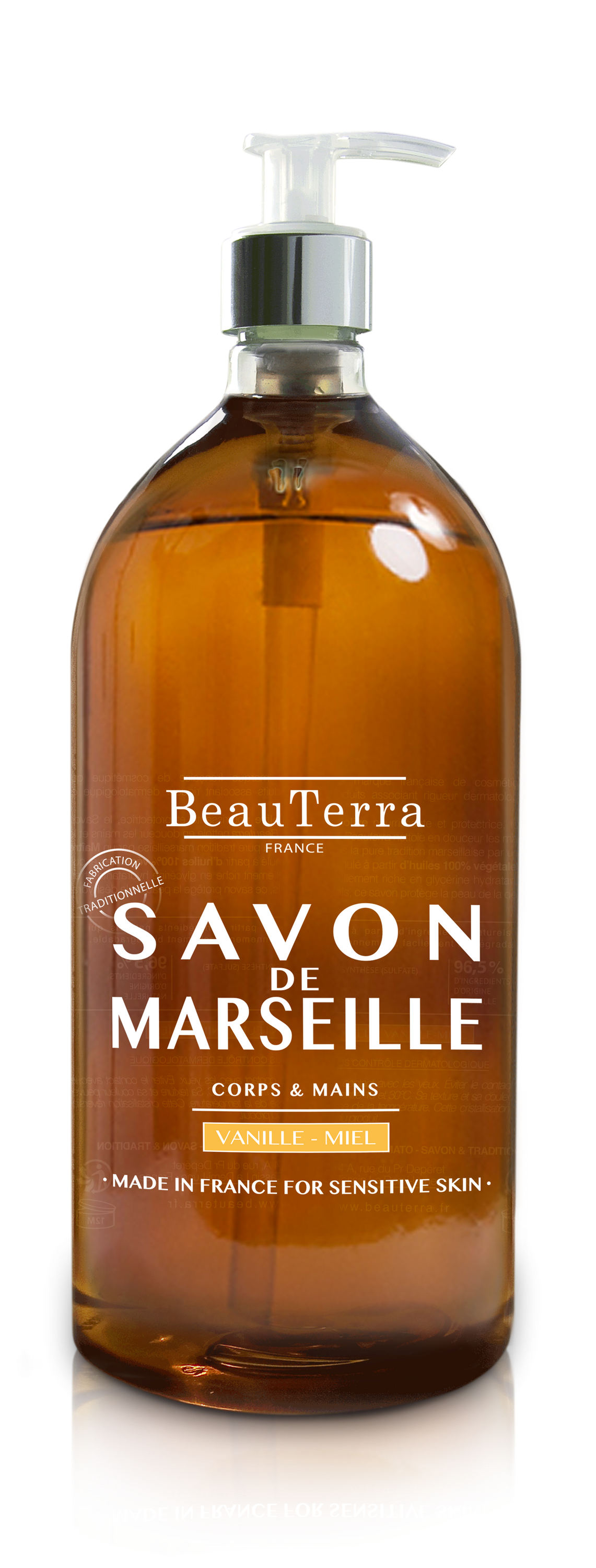 Beau Terra Marselle Liquid Soap Honey Vanilla 300 ml