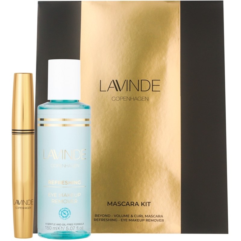 Lavinde Mascara Kit m. Beyond Volume and Curl Mascara + Refreshing Eye Makeup Remover 150 ml