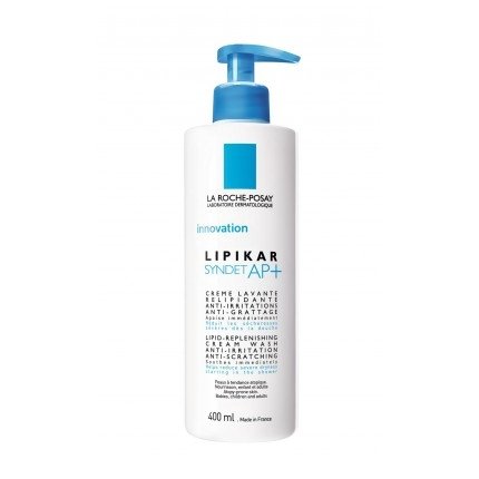La Roche-Posay LIPIKAR Syndet AP+ vaskegelécreme 400 ml Flakon m/ pumpe 400 ml