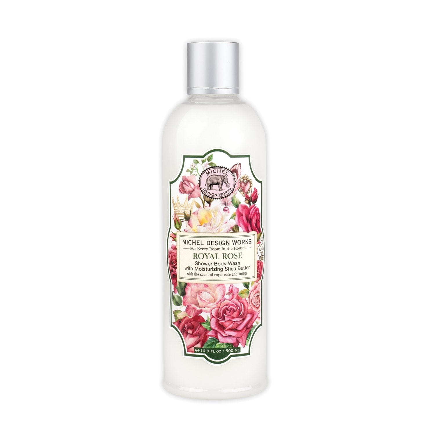 Michel Design Shower Body Wash with Moisturizing Shea Butter Royal Rose 500 ml