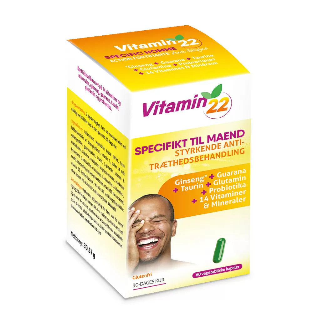Vitamin 22 - Specifikt for mænd 60 kapsler