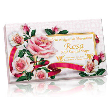 Rose Scented Soaps 3 stk.